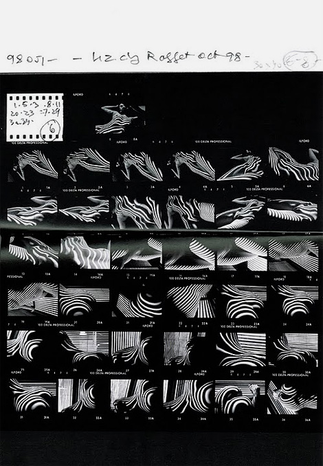 Lucien Clergue contact sheet