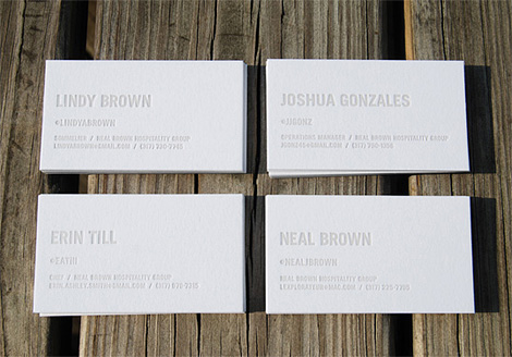 Neal Brown business card Neal Brown business card