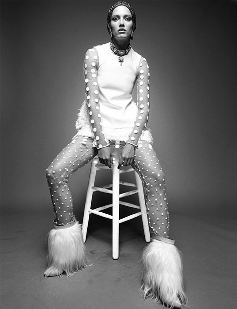 Karmen Pedaru by Greg Kadel for Numéro #127