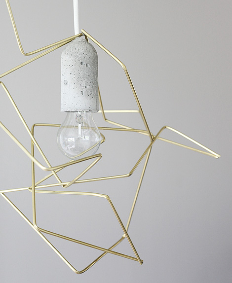 DIY geometric lamp DIY geometric lamp