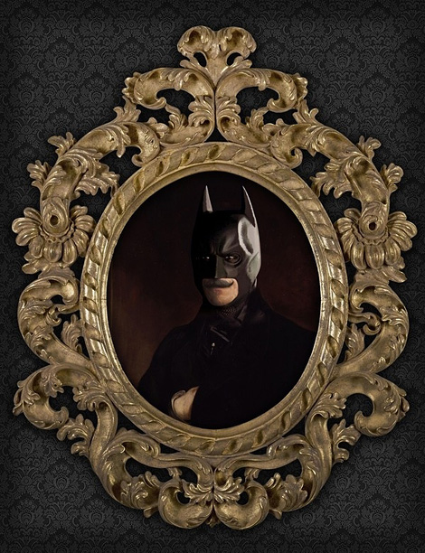 Superhero oil paintings