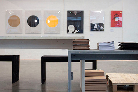 Modular wooden benches Modular wooden benches