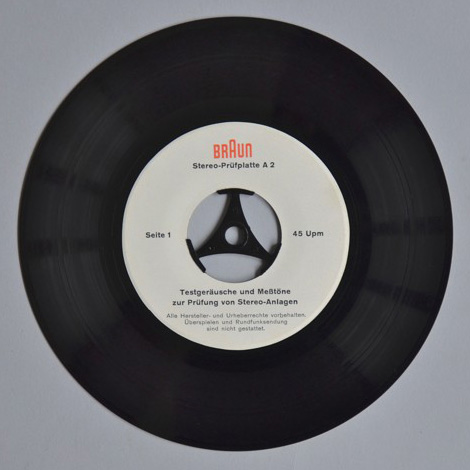 Braun Stereo Prüfplatte