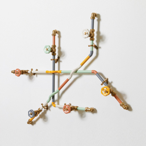 Pipework coat rack