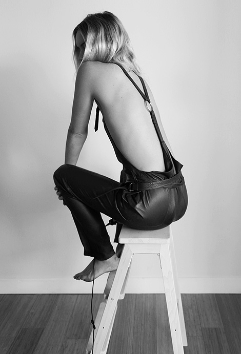 Leather overalls