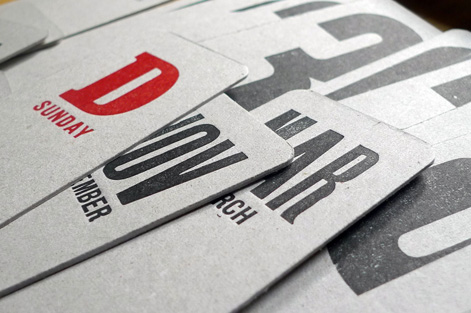 Letterpress perpetual calendar