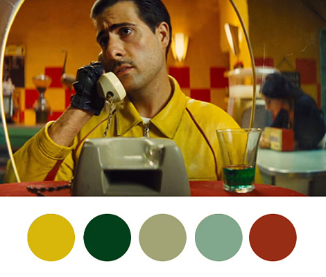 Wes Anderson palettes