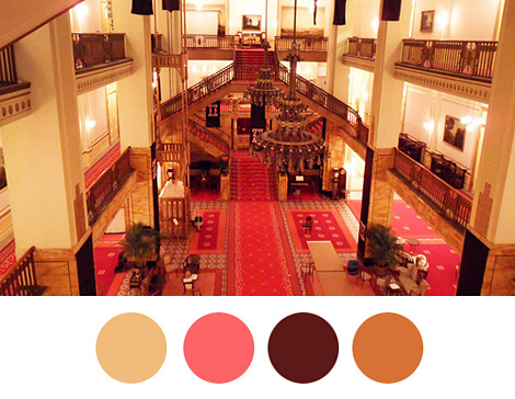 Wes Anderson palettes