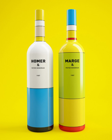 Simpsons wine bottles