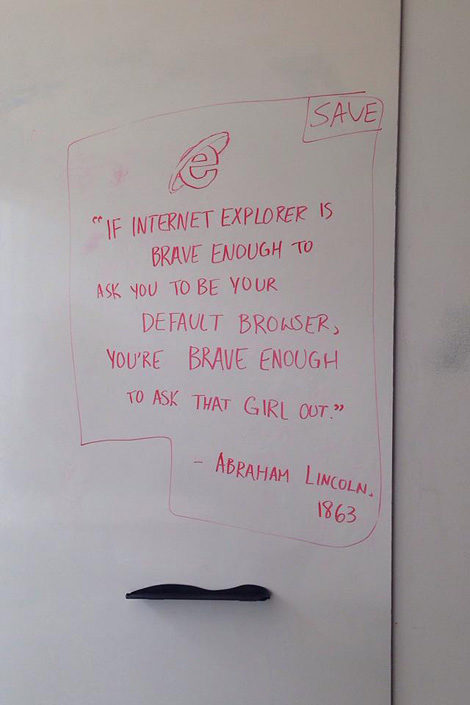 Be brave