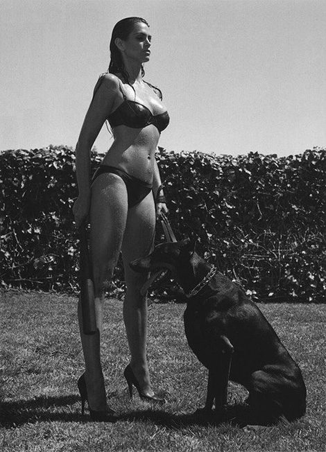 Cindy Crawford photographed by Helmut Newton