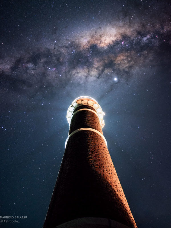Milky Way over Uruguayan Lighthouse