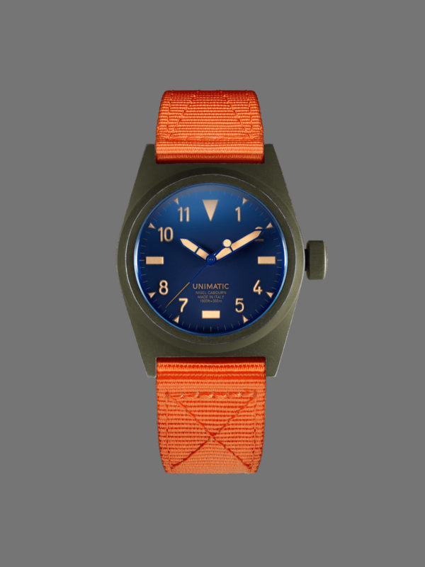 Unimatic x Nigel Cabourn U2-NC wrist watch