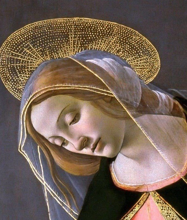 Cestello Annunciation (detail) x Botticelli