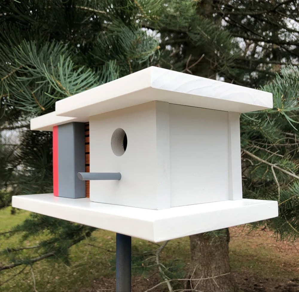 Modernist birdhouses
