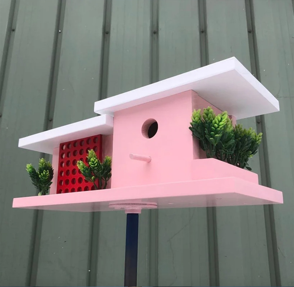 Modernist birdhouses