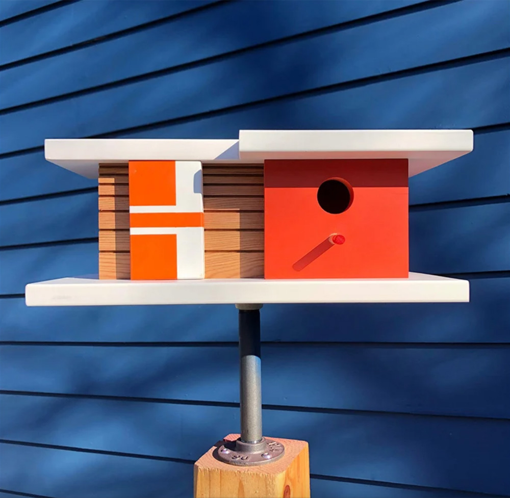 Modernist birdhouses