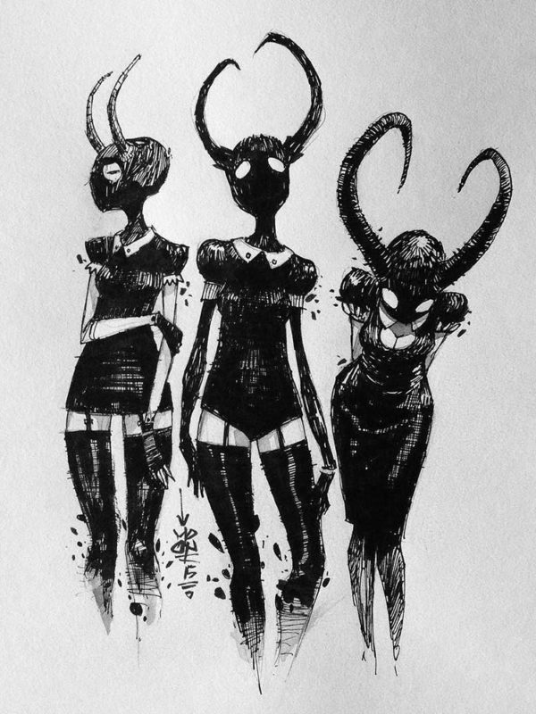 3 horned girls x moon_mxtr