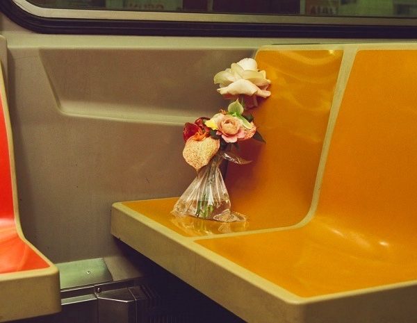 Flowers on the train