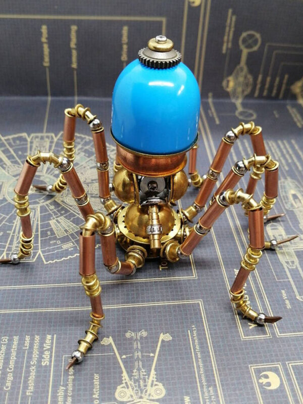 Steampunk Brass Mechanical Octopus