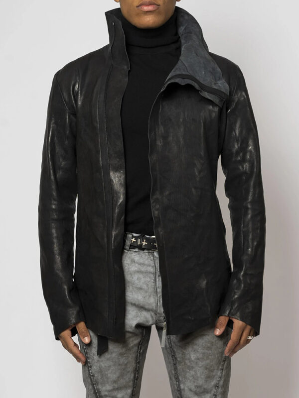 Dorsel oil leather jacket