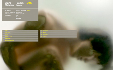 Wayne McGregor website Wayne McGregor website